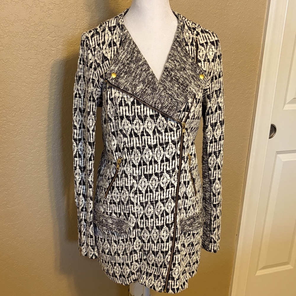 Lucky Brand Knit Moto Jacket, Size Small